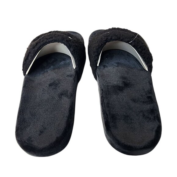 Fila Women's Slide Sandals Black Size 8 Old School New - Picture 4 of 6